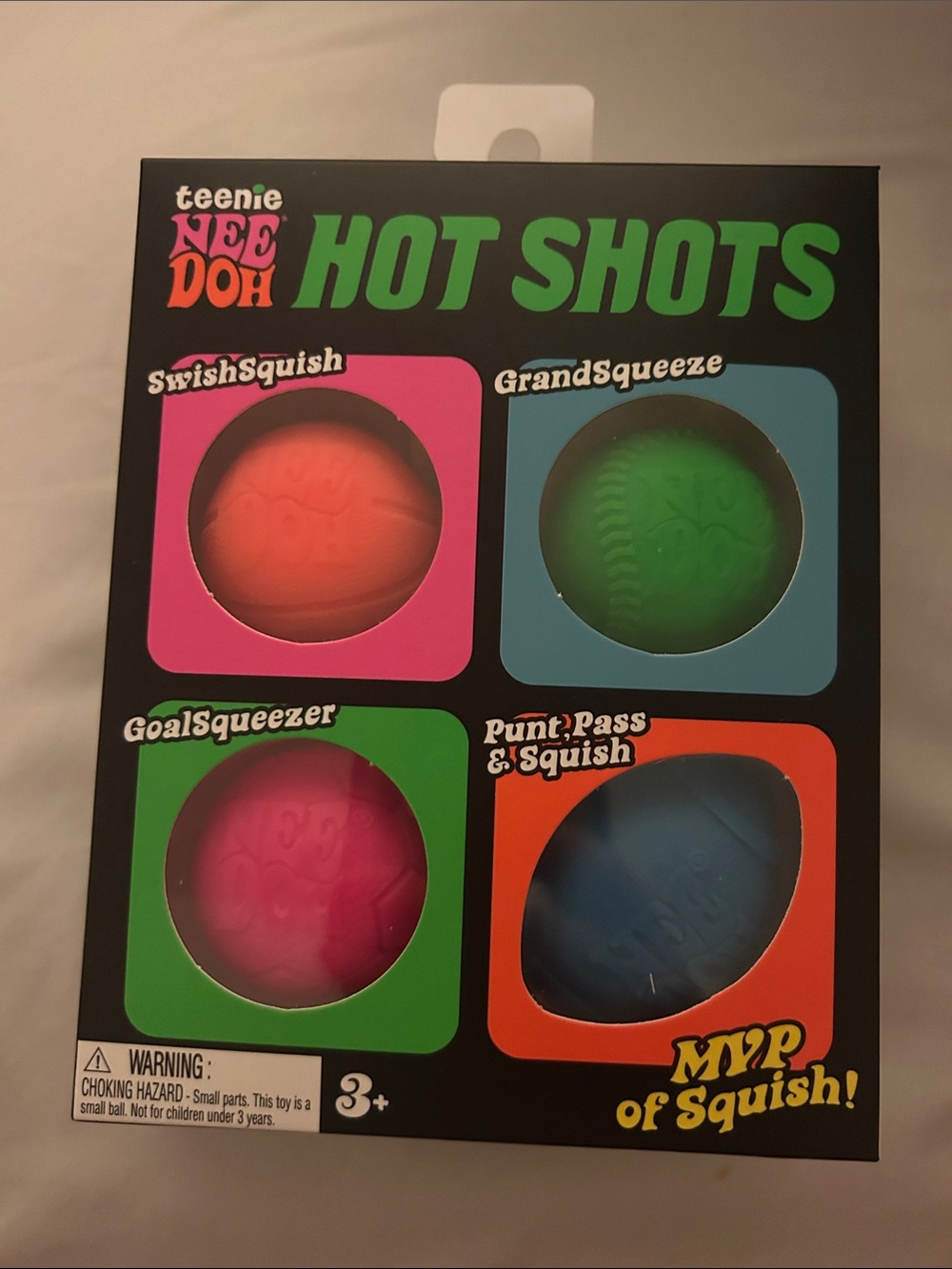 teenie NeeDoh HOT SHOTS Squishy Ball Set - Multicolor